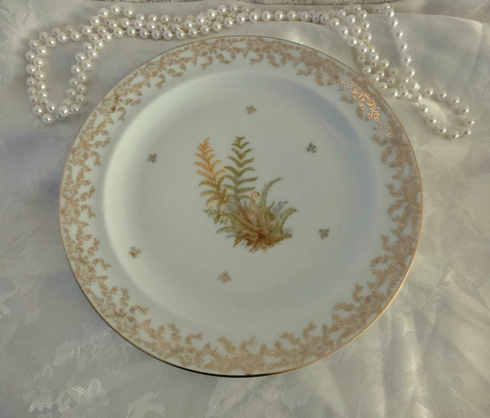 Assiette plate fougère 24cm