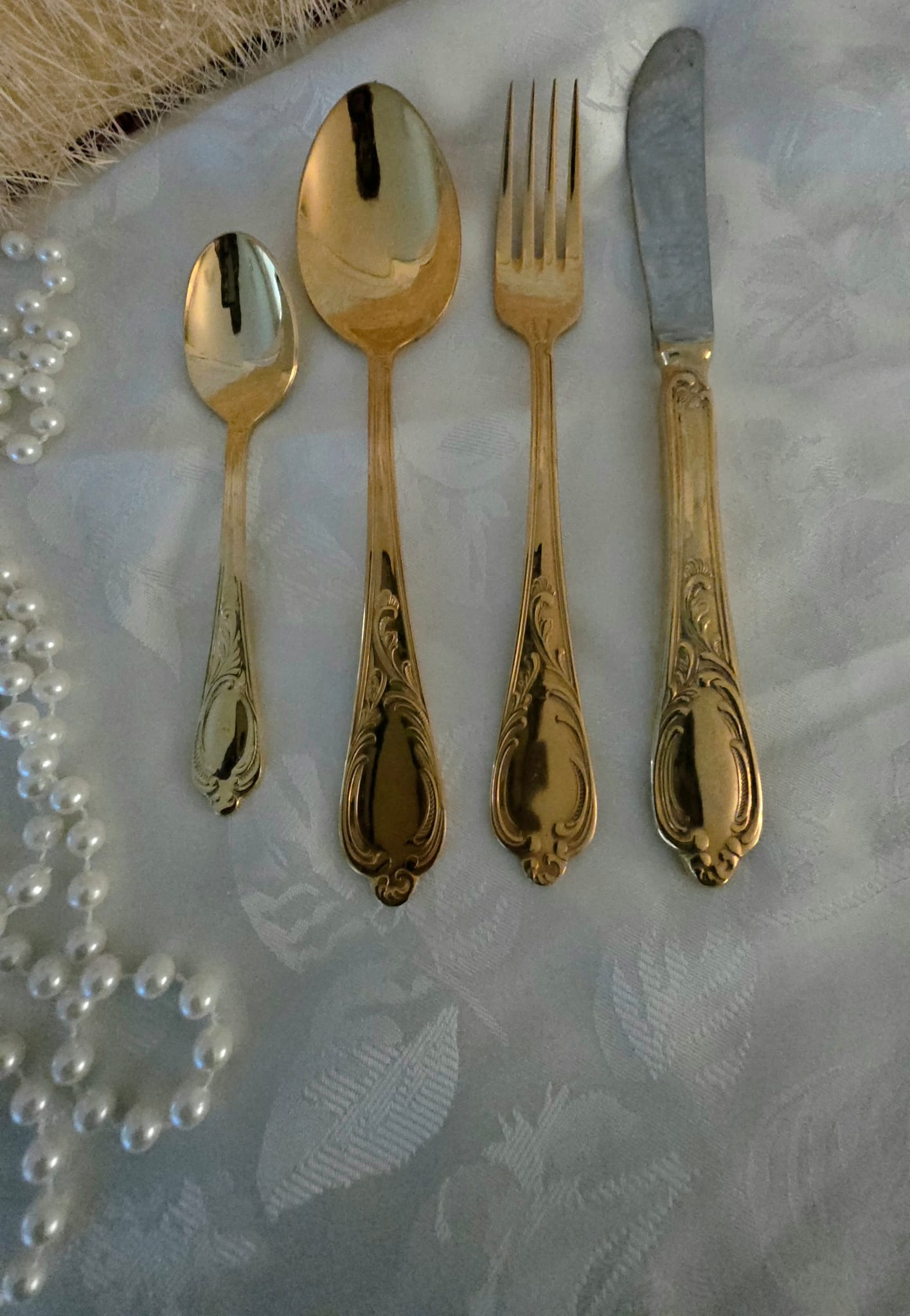 Couverts dorés Marie-Antoinette