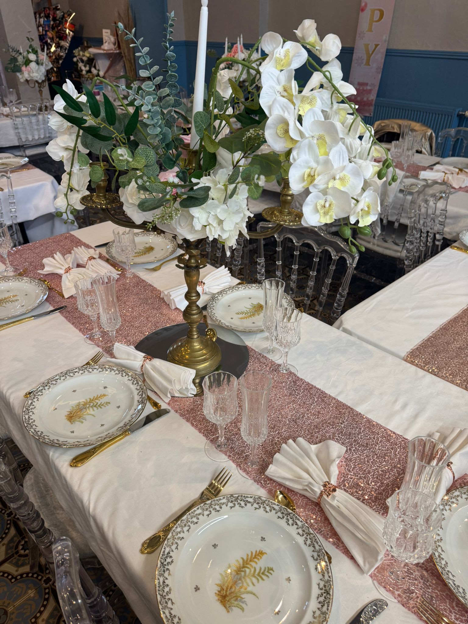 Tables de réception